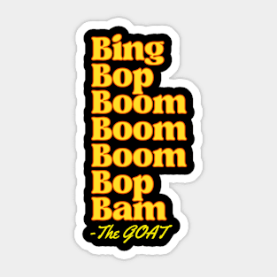 Kendrick Lamar GNX - Bing Bop Boom Sticker